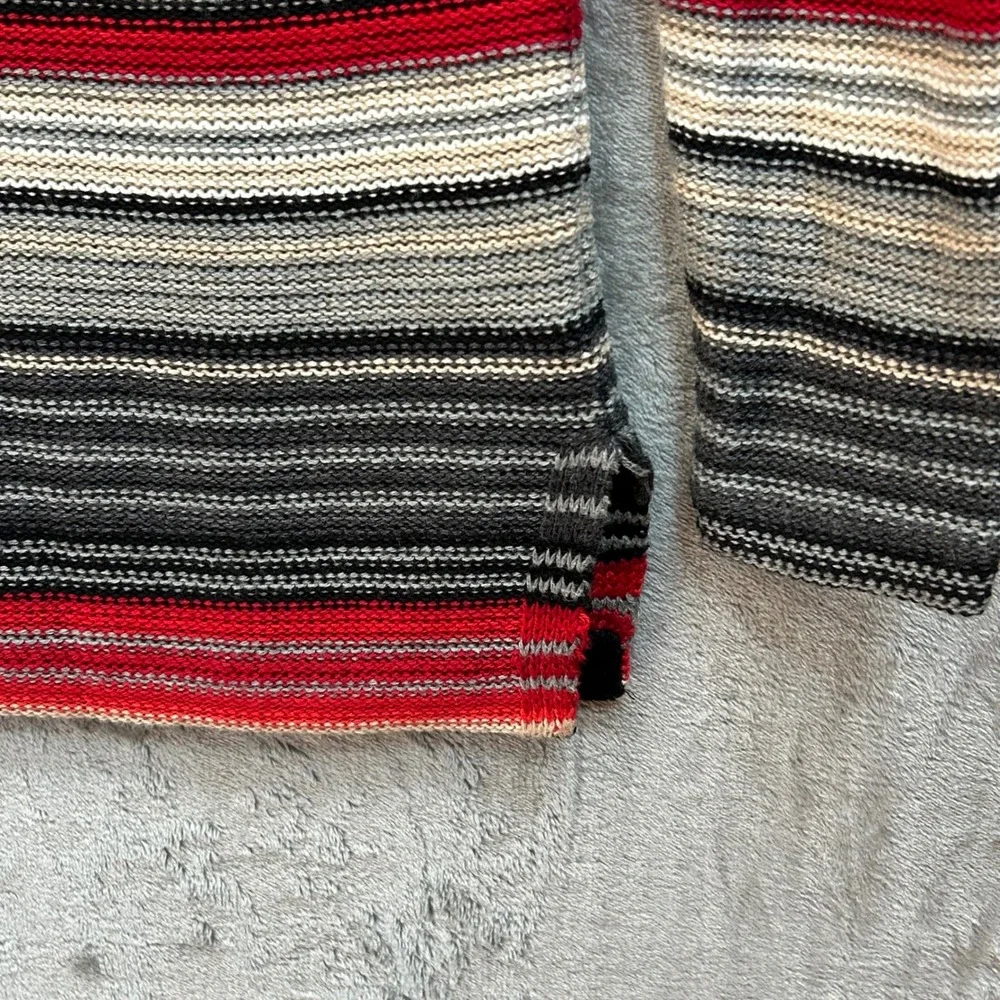 Lauren‎ Ralph Lauren Red Striped Sweater Small Boatneck Nautical Preppy Knit